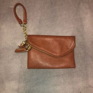Vegan Faux Leather Wristlet